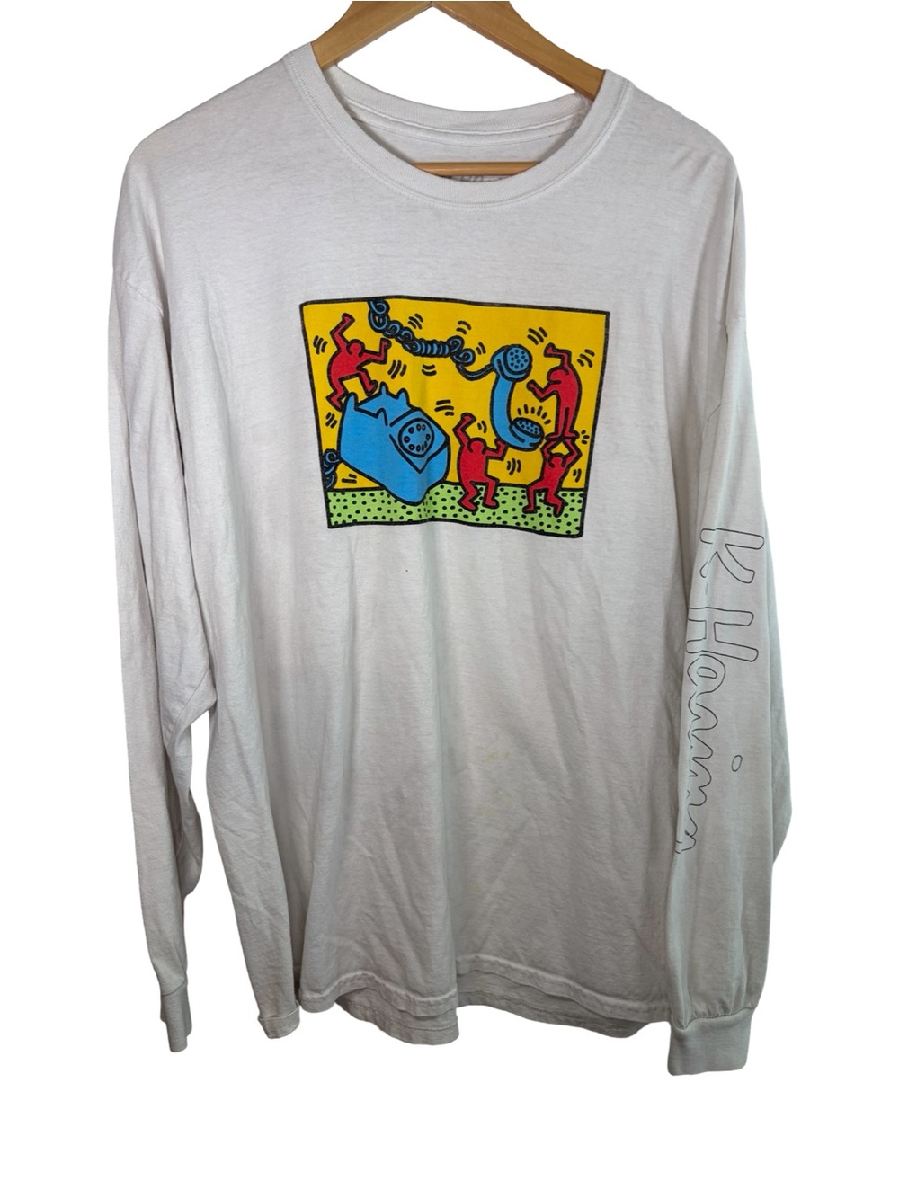 Keith Haring ripple junction collab White Long Sleeve Graphic Tee XL